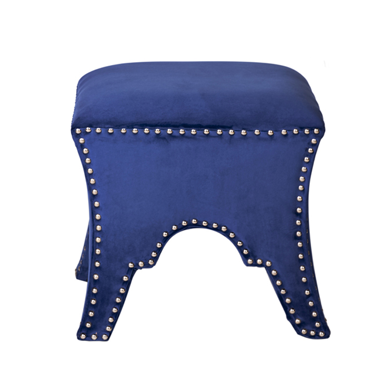Пуф Pouf Blue Velor Синий Пуф Pouf Blue Velor Синий в Грозном | Loft Concept