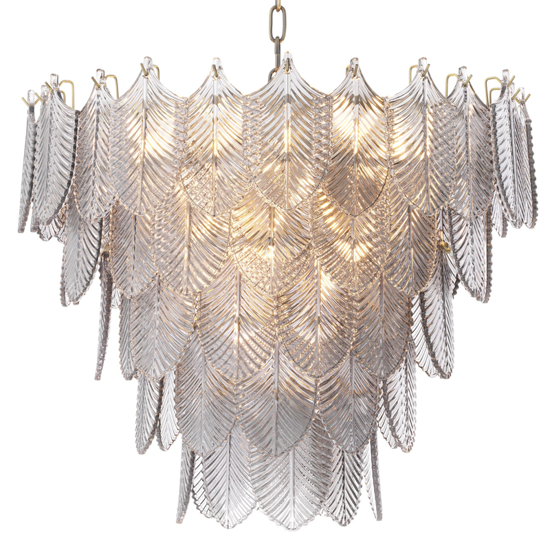 Люстра Eichholtz Chandelier Verbier S Латунь Стекло Смок Люстра Eichholtz Chandelier Verbier S Латунь Стекло Смок в Грозном | Loft Concept