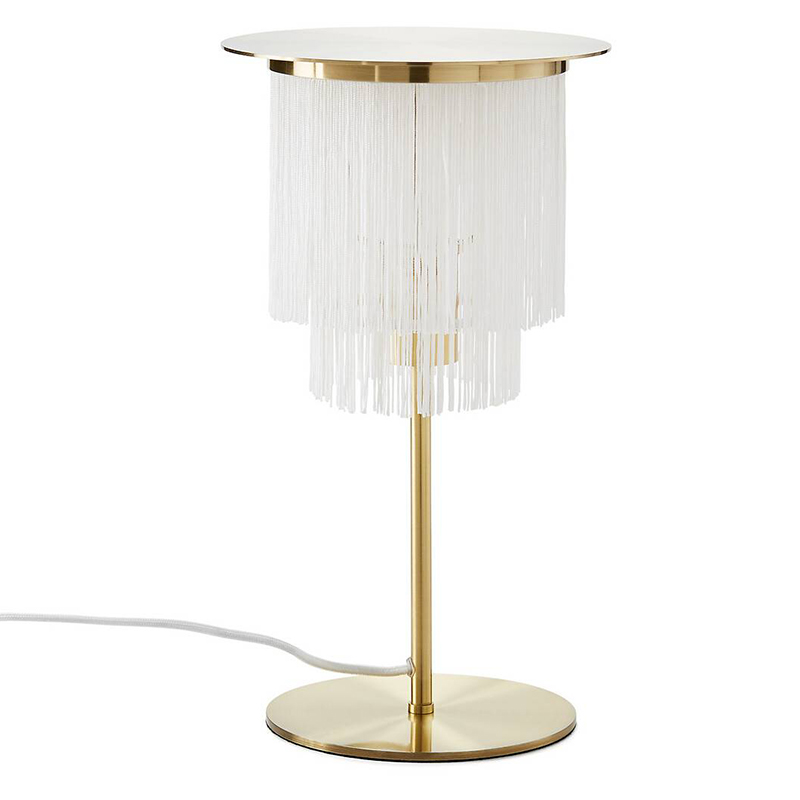 Настольная лампа Houtique Table lamp Белый Латунь в Грозном | Loft Concept 