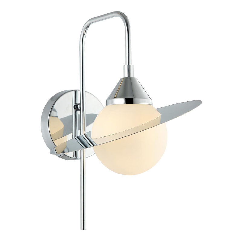 Бра Phainon Chrome Wall Lamp Хром Белый Бра Phainon Chrome Wall Lamp Хром Белый в Грозном | Loft Concept