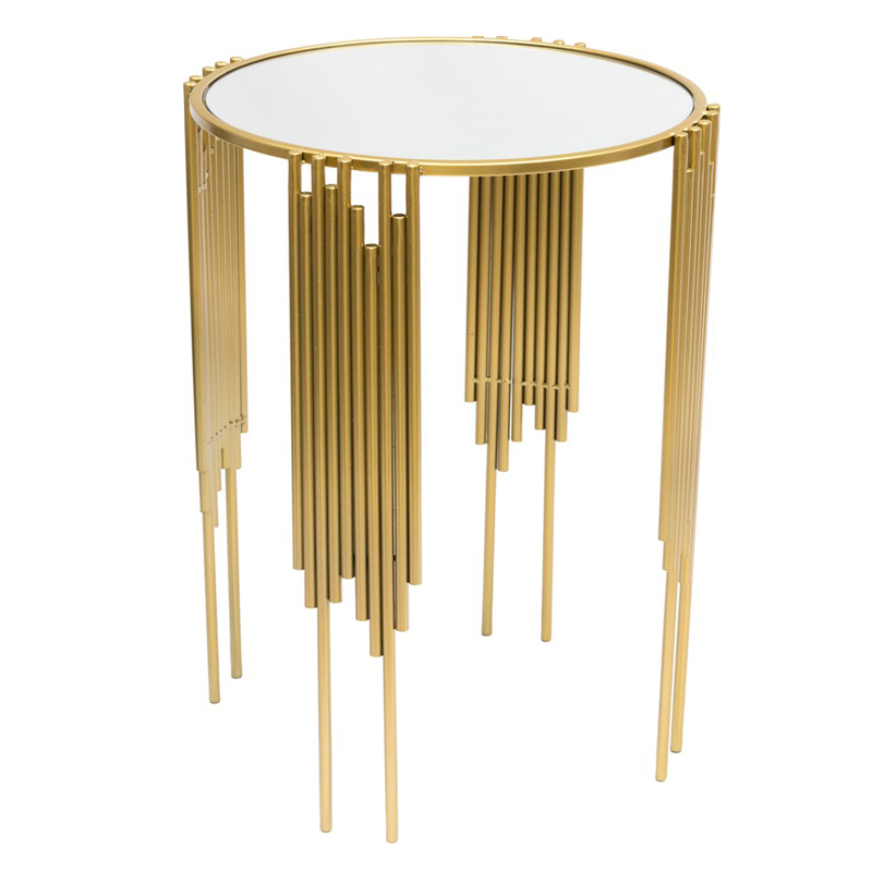 Приставной стол Interior Table зеркальная столешница Золотой Белый Приставной стол Interior Table зеркальная столешница Золотой Белый в Грозном | Loft Concept