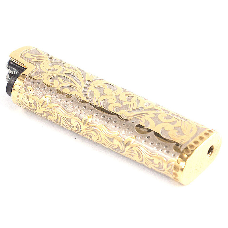 Зажигалка газовая в металлическом чехле с гравировкой Metal Lighters Никель Золотой Зажигалка газовая в металлическом чехле с гравировкой Metal Lighters Никель Золотой в Грозном | Loft Concept