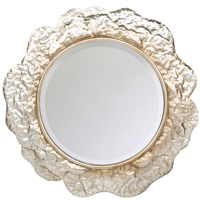 Зеркало Chlodio Crumpled Silver Mirror Зеркало Chlodio Crumpled Silver Mirror в Грозном | Loft Concept