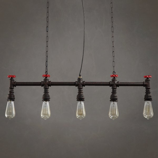 Подвесной светильник Loft Red Water Tap Pendant 5 Черный Подвесной светильник Loft Red Water Tap Pendant 5 Черный в Грозном | Loft Concept