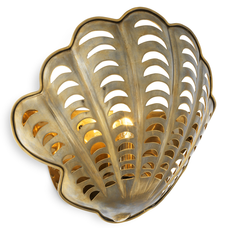 Бра Eichholtz Wall Lamp Larabee Винтажная латунь Бра Eichholtz Wall Lamp Larabee Винтажная латунь в Грозном | Loft Concept