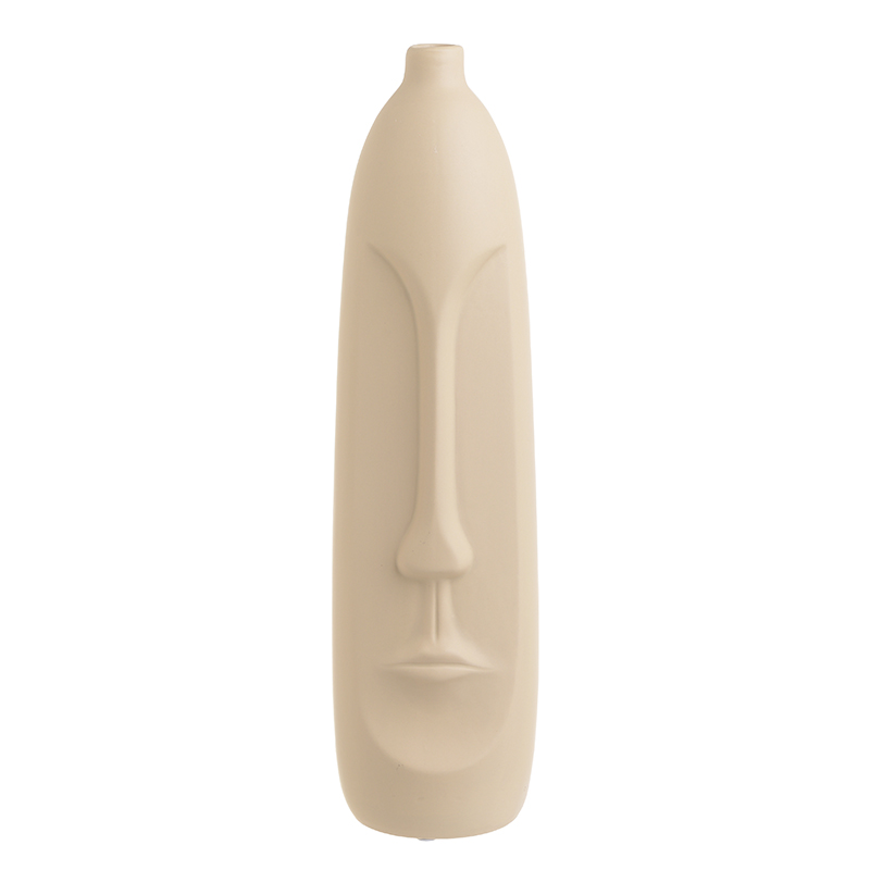 Ваза Face Ceramic Vase Бежевый Ваза Face Ceramic Vase Бежевый в Грозном | Loft Concept