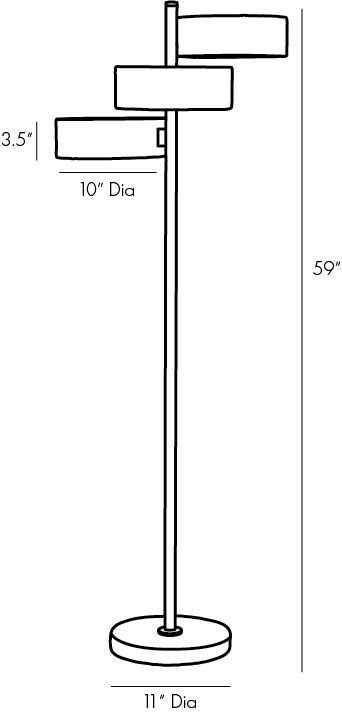 Торшер Arteriors HUTTON FLOOR LAMP Торшер Arteriors HUTTON FLOOR LAMP в Грозном
