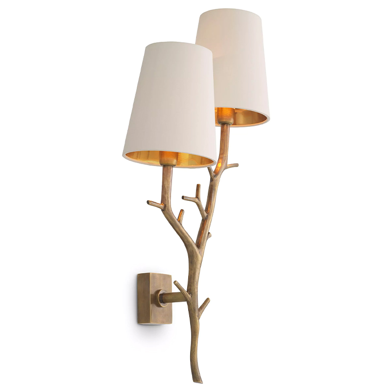Бра Eichholtz Wall Lamp Syracuse Латунь Белый Бра Eichholtz Wall Lamp Syracuse Латунь Белый в Грозном | Loft Concept