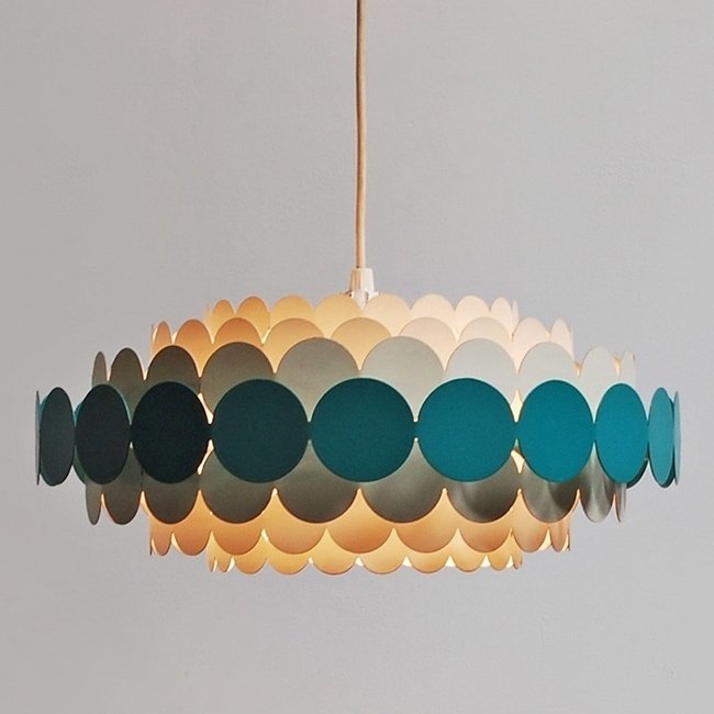 Люстра Doria Leuchten hanging lamp Бирюзовый Белый Люстра Doria Leuchten hanging lamp Бирюзовый Белый в Грозном | Loft Concept