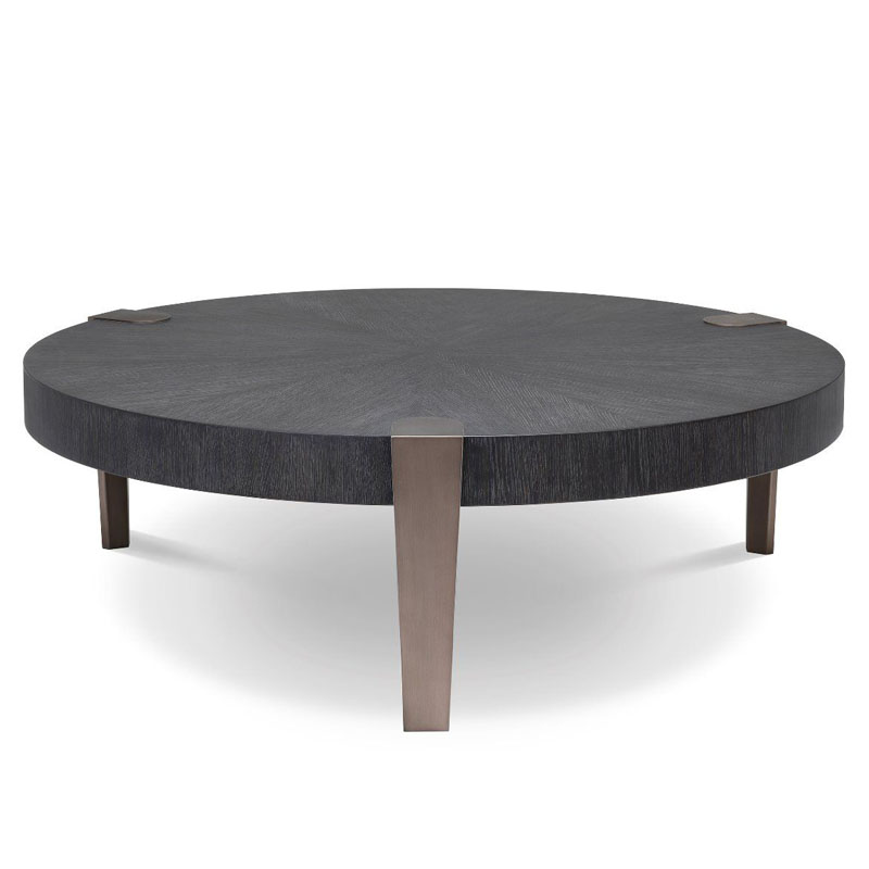 Кофейный стол Eichholtz COFFEE TABLE OXNARD Gray oak Серый Дуб Темная бронза Кофейный стол Eichholtz COFFEE TABLE OXNARD Gray oak Серый Дуб Темная бронза в Грозном | Loft Concept