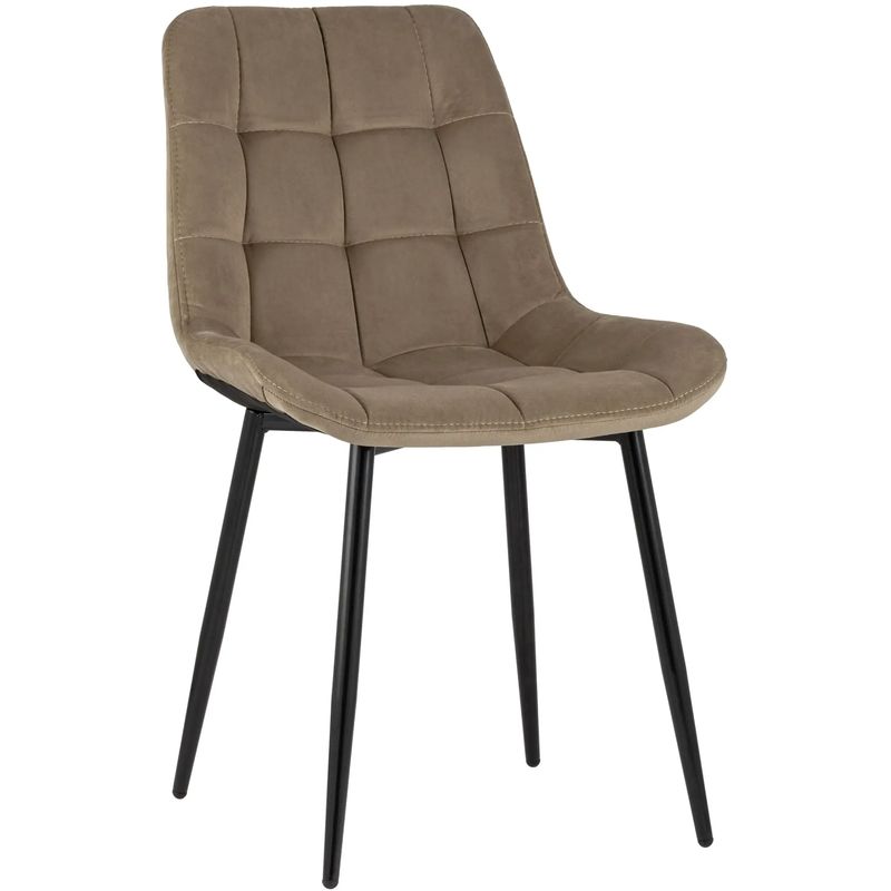 Стул NANCY Chair Коричневый Велюр Черные ножки Коричневый Черный Стул NANCY Chair Коричневый Велюр Черные ножки Коричневый Черный в Грозном | Loft Concept