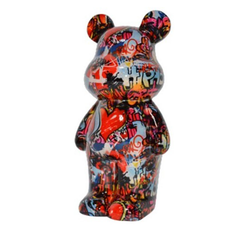 Статуэтка Graffiti Bear red Мульти Статуэтка Graffiti Bear red Мульти в Грозном | Loft Concept