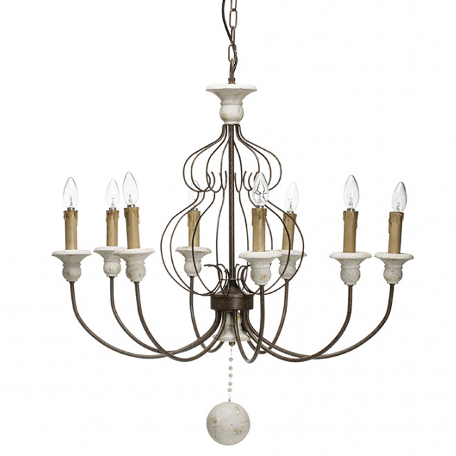 Люстра Vinta chandelier Белый Темная бронза Люстра Vinta chandelier Белый Темная бронза в Грозном | Loft Concept