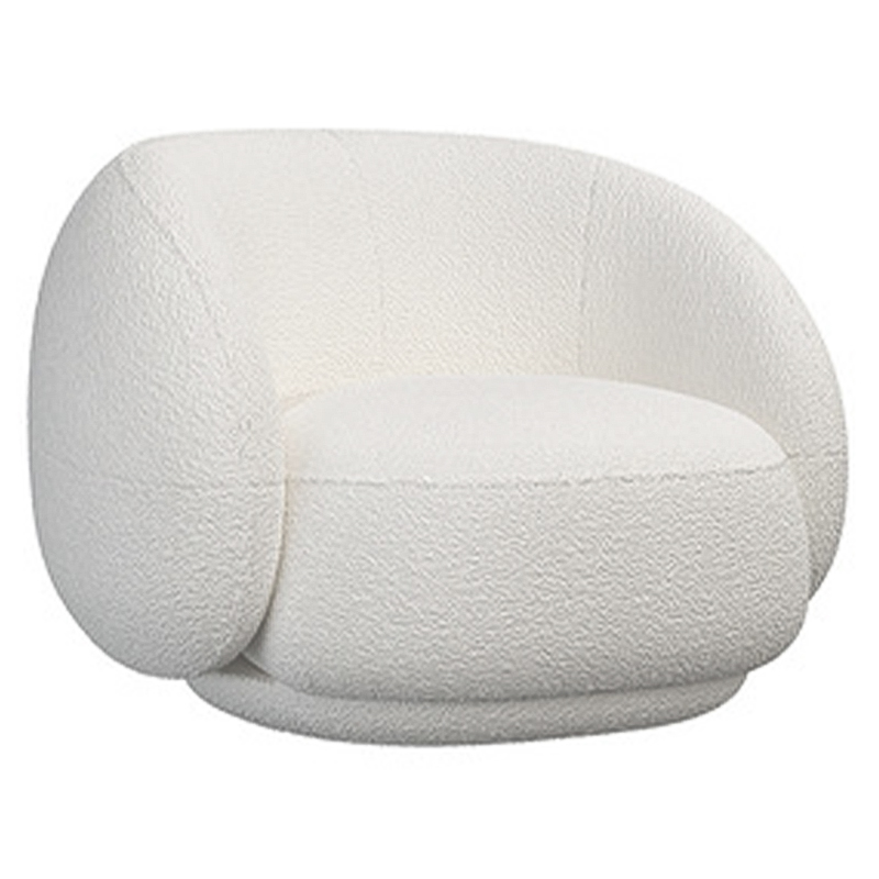 Кресло Irwin White Boucle Collection Armchair Белый Кресло Irwin White Boucle Collection Armchair Белый в Грозном | Loft Concept