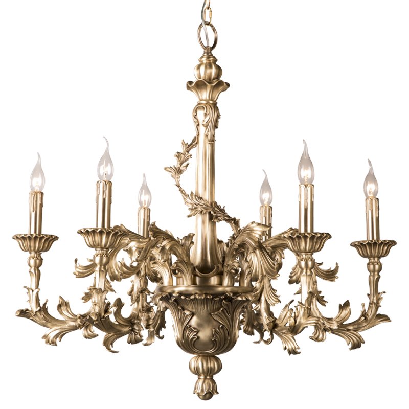 Люстра Baroque Chandelier Латунь Люстра Baroque Chandelier Латунь в Грозном | Loft Concept
