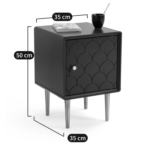 Тумба с одной дверцей Scale Ornament Blue Nightstand Тумба с одной дверцей Scale Ornament Blue Nightstand в Грозном