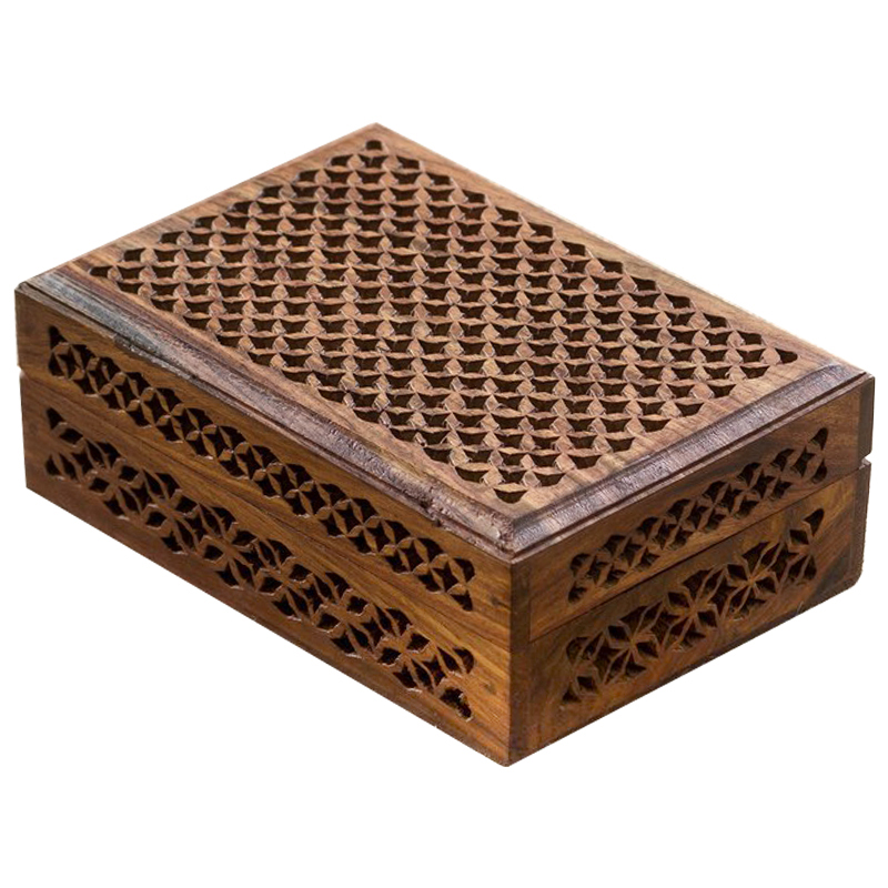 Шкатулка Yamini Indian Inlay Box Коричневый Шкатулка Yamini Indian Inlay Box Коричневый в Грозном | Loft Concept