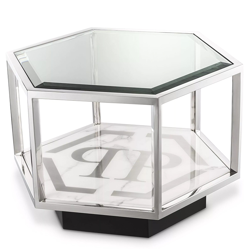 Приставной стол Philipp Plein Side Table Falcon View Chrome Хром Белый Мрамор Bianco Серый Черный Прозрачное Стекло Приставной стол Philipp Plein Side Table Falcon View Chrome Хром Белый Мрамор Bianco Серый Черный Прозрачное Стекло в Грозном | Loft Concept