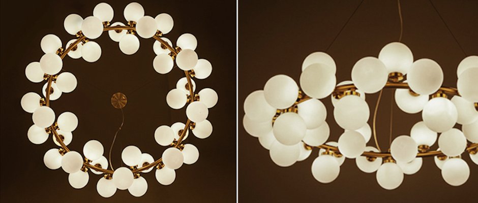 Люстра Milk Bubble Round Chandelier Люстра Milk Bubble Round Chandelier - Loft-Concept в Грозном