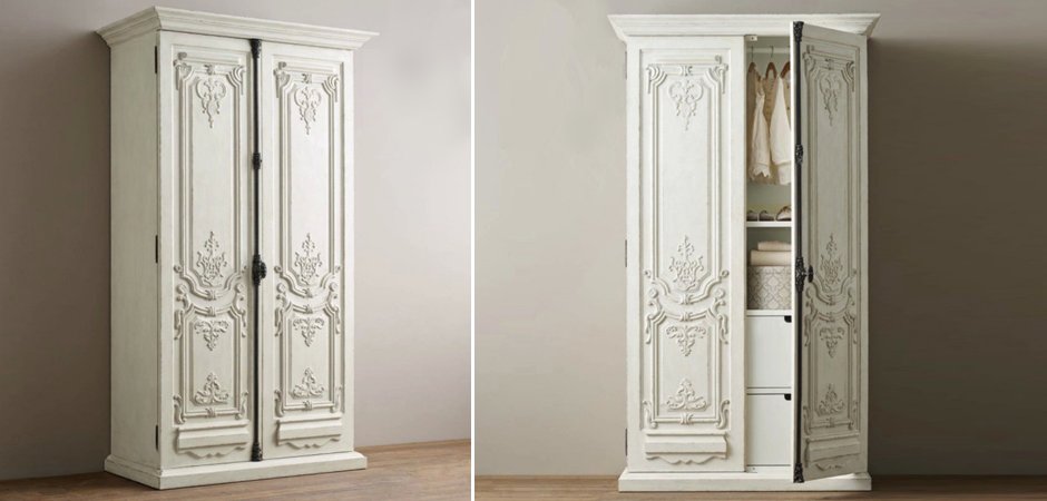 Шкаф French Distressed White Шкаф French Distressed White - Loft-Concept в Грозном