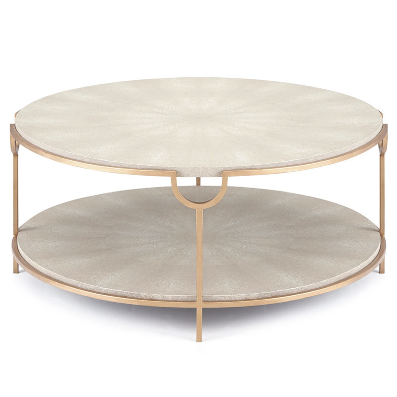 Gaston Stingray Texture Coffee Table Стол Серый скат Золотой Серый Gaston Stingray Texture Coffee Table Стол Серый скат Золотой Серый в Грозном | Loft Concept