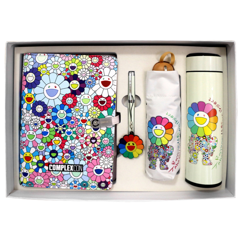 Набор TAKASHI MURAKAMI Зонт раскладной, блокнот, термос и ручка Мульти Набор TAKASHI MURAKAMI Зонт раскладной, блокнот, термос и ручка Мульти в Грозном | Loft Concept