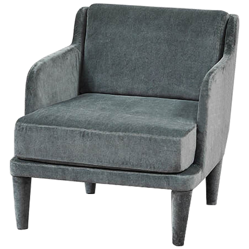 Кресло Elijah Armchair Серо-голубой Кресло Elijah Armchair Серо-голубой в Грозном | Loft Concept