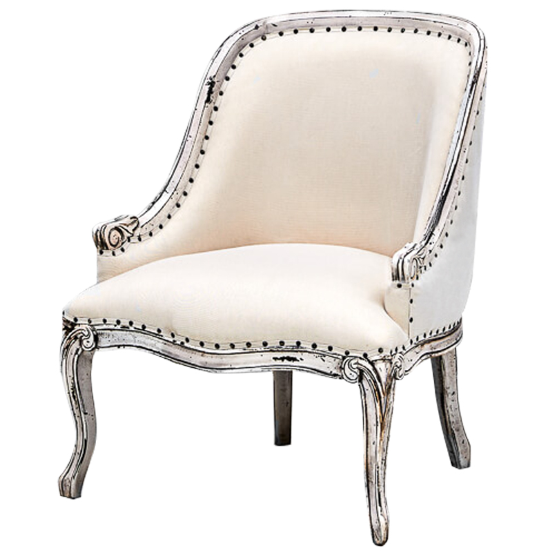 Кресло Jeunesse French Seating Armchair Белый Молочный Коричневый винтаж Кресло Jeunesse French Seating Armchair Белый Молочный Коричневый винтаж в Грозном | Loft Concept