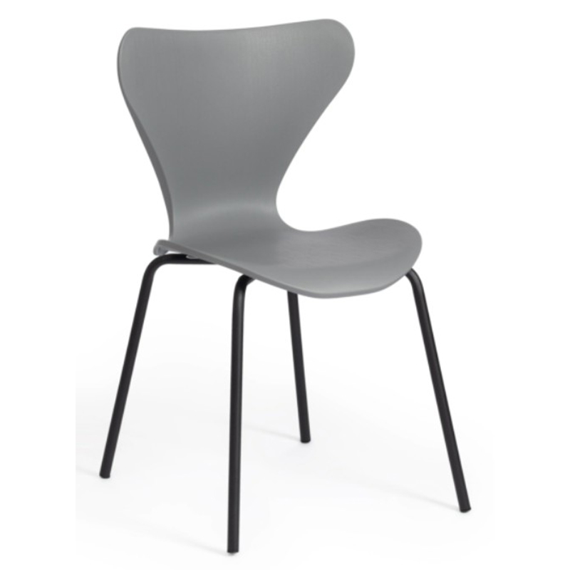Стул Julissa Grey Chair Серый Черный Стул Julissa Grey Chair Серый Черный в Грозном | Loft Concept