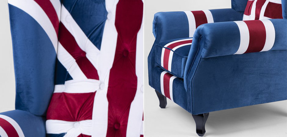 Кресло Armchair Union Jack velvet Кресло Armchair Union Jack velvet - Loft-Concept в Грозном