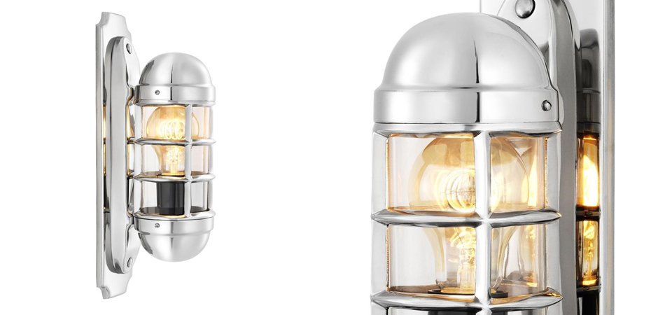 Бра Eichholtz Wall Lamp Le Caprice Nickel - Loft-Concept в Грозном