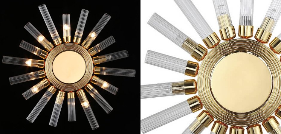 БРА Art Deco Sun Light Ceiling БРА Art Deco Sun Light Ceiling - Loft-Concept в Грозном