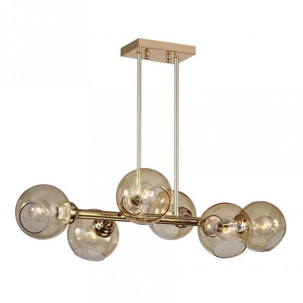Люстра Glass Bubble Chandelier Brass Латунь Люстра Glass Bubble Chandelier Brass Латунь в Грозном | Loft Concept