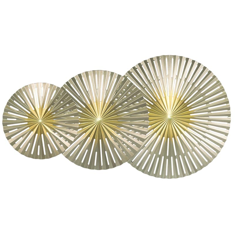 Арт-объект Apollo Gold and Silver Wall Plaque Disc gap 3 Золотой Серебряный Арт-объект Apollo Gold and Silver Wall Plaque Disc gap 3 Золотой Серебряный в Грозном | Loft Concept