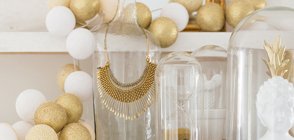 Гирлянда хлопковые фонарики Сotton Ball Shell-Gold - Loft-Concept в Грозном