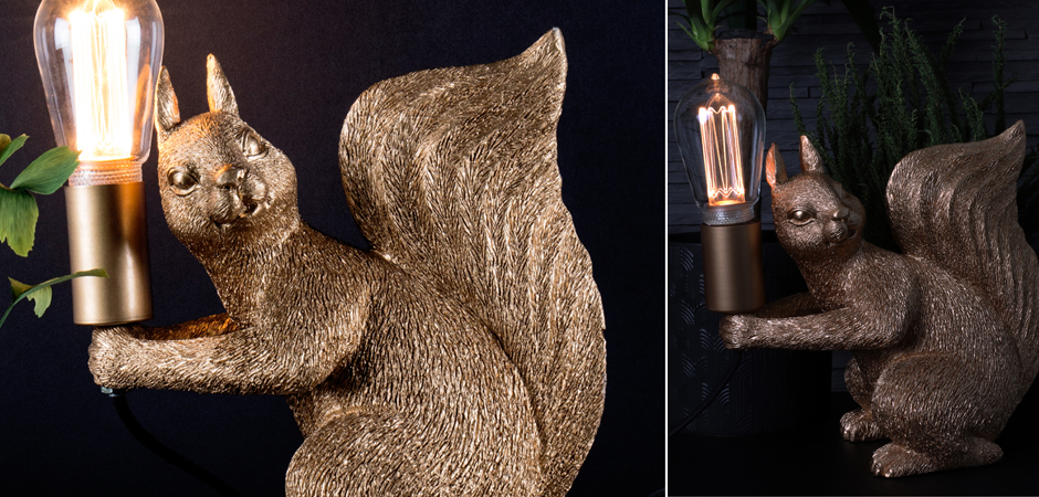 Настольная лампа Piff Table Gold Золотая белка Настольная лампа Piff Table Gold Золотая белка - Loft-Concept в Грозном