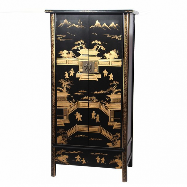 Шкаф Chinese History Rack Черный Шкаф Chinese History Rack Черный в Грозном | Loft Concept