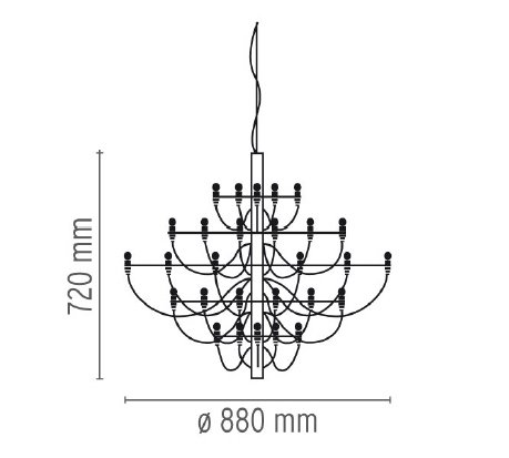 Люстра Flos 2097 30 Chrome Люстра Flos 2097 30 Chrome в Грозном