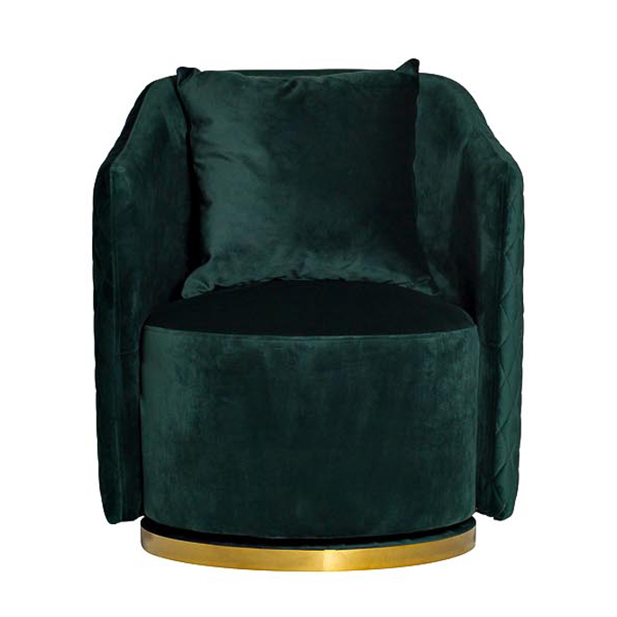 Кресло вращающееся Honnor Armchair Изумрудный Глянцевое золото Кресло вращающееся Honnor Armchair Изумрудный Глянцевое золото в Грозном | Loft Concept