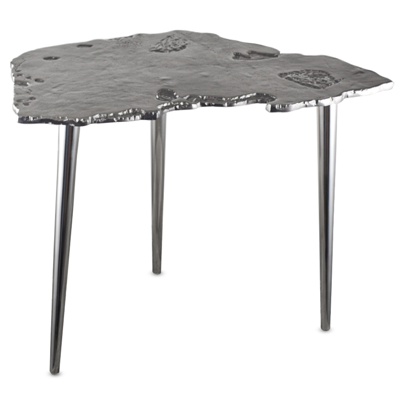 Приставной стол Edmundo Side Table II Серебряный Приставной стол Edmundo Side Table II Серебряный в Грозном | Loft Concept
