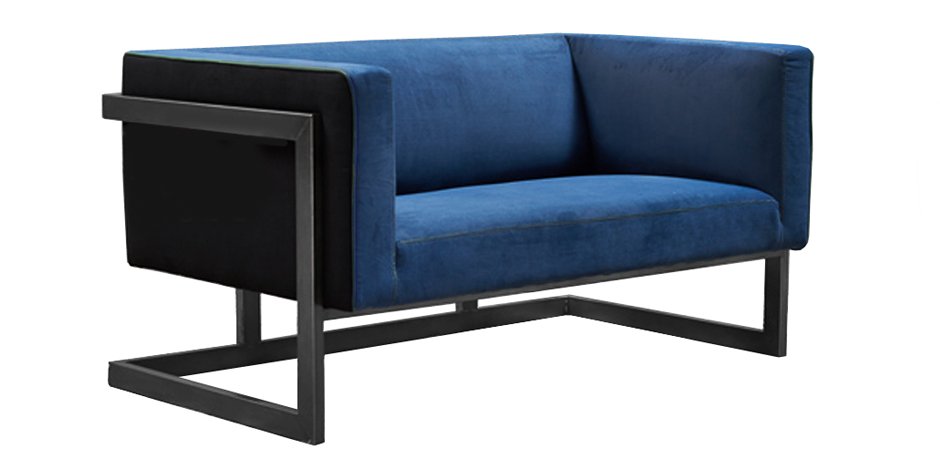 Диван Cube Blue Loveseat Sofa Диван Cube Blue Loveseat Sofa - Loft-Concept в Грозном