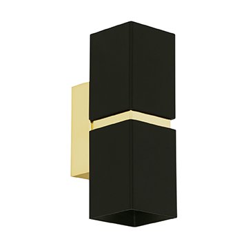 Бра Lestor double square gold Черный Глянцевое золото Бра Lestor double square gold Черный Глянцевое золото в Грозном | Loft Concept