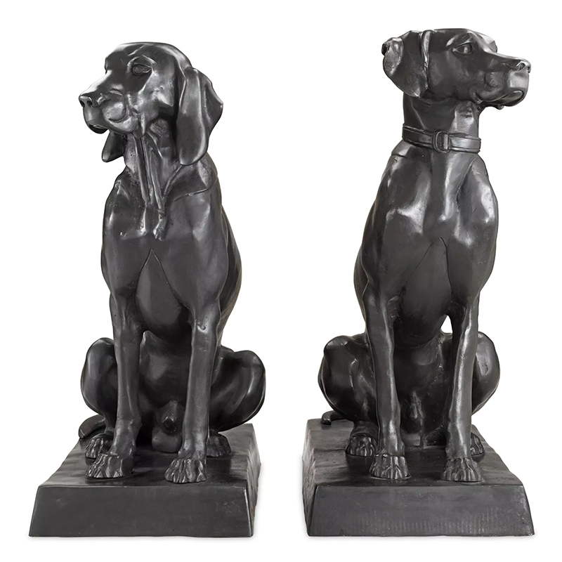 Комплект из двух декоративных статуэток Eichholtz Dogs Pointer & Hound set of 2 Темная бронза Комплект из двух декоративных статуэток Eichholtz Dogs Pointer & Hound set of 2 Темная бронза в Грозном | Loft Concept