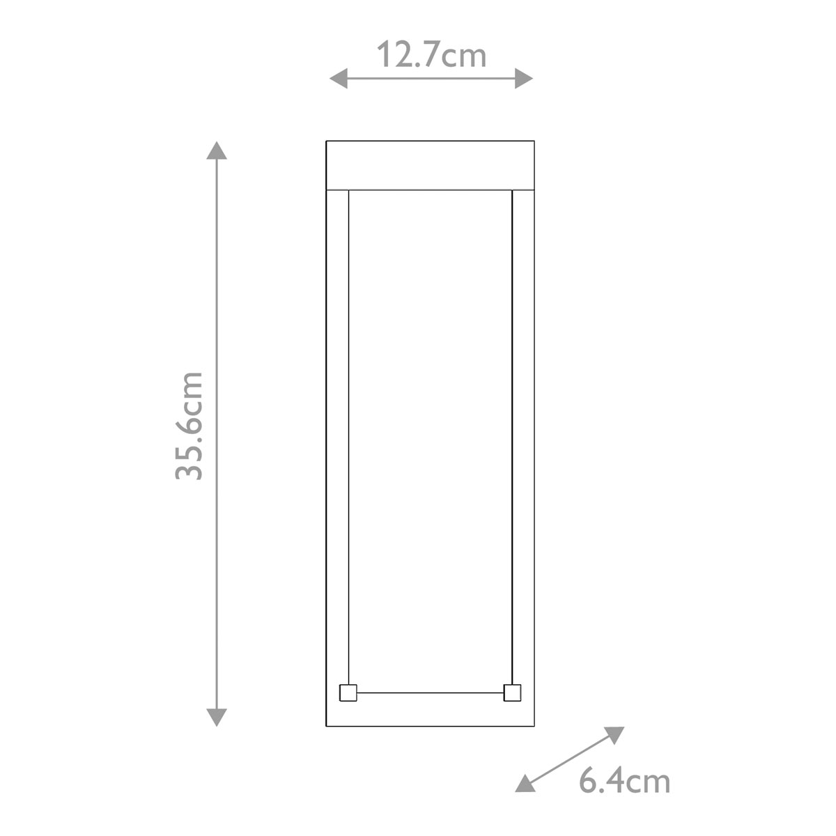 Настенный фонарь уличный прямоугольный черного цвета со стеклом с пузырьками Eurofase в Грозном