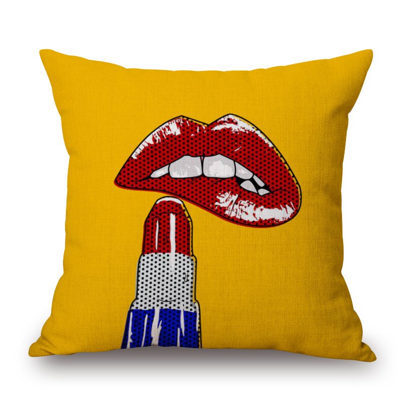 Декоративная подушка Lips Alone Мульти Декоративная подушка Lips Alone Мульти в Грозном | Loft Concept