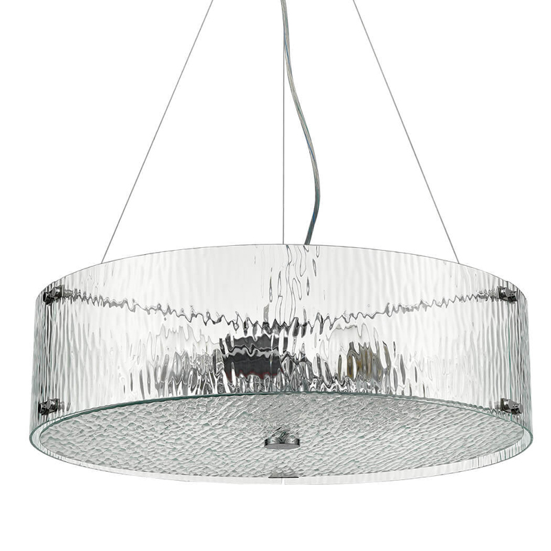 Люстра Rainy Glass Lamp D55 Прозрачный Хром Люстра Rainy Glass Lamp D55 Прозрачный Хром в Грозном | Loft Concept
