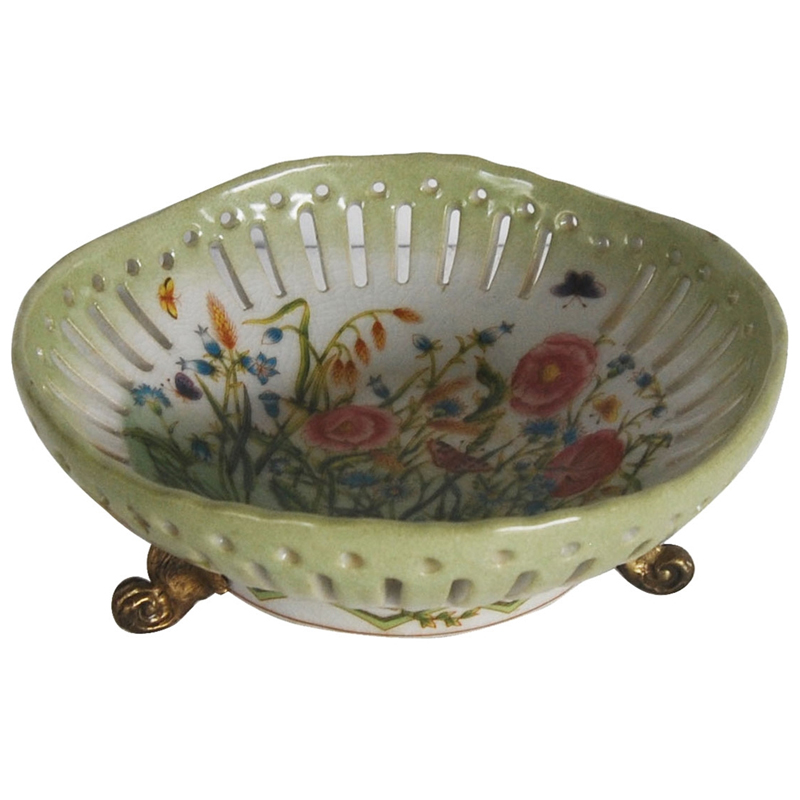 Блюдо Wildflowers dish Мульти Бронза Блюдо Wildflowers dish Мульти Бронза в Грозном | Loft Concept