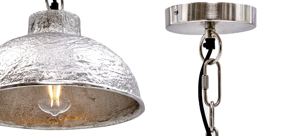 Подвесной светильник Rough Silver Pendant II Подвесной светильник Rough Silver Pendant II - Loft-Concept в Грозном