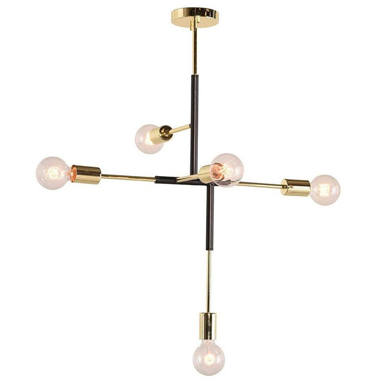 Люстра Atomium Chandelier black Золотой Черный Люстра Atomium Chandelier black Золотой Черный в Грозном | Loft Concept