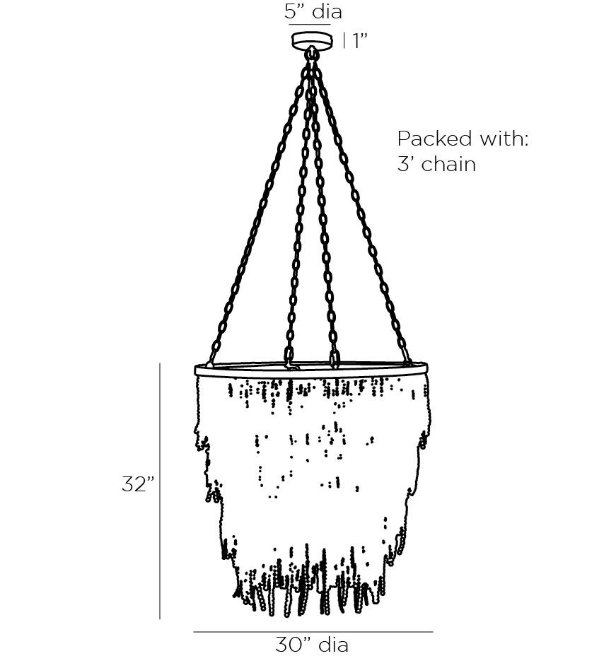 Люстра Амбре деревянные бусы LIZZY CHANDELIER Люстра Амбре деревянные бусы LIZZY CHANDELIER в Грозном